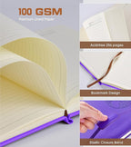 Biuwory Lined Journal Notebook for Women Men, 256 Pages B5 Large Hardcover - Image 4