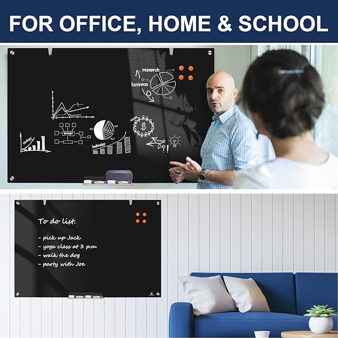 TSJ OFFICE Glass Dry-Erase Board - Image 3