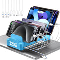 320W Charging Station for Multiple Devices, Zobirez 10-Port USB C Fast Charger