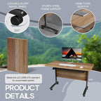 Folding Conference Table 4ft 5ft, Foldable Office Meeting Desk - Image 5