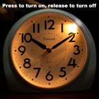 Tinload 5.5" Large Analog Alarm Clock Silent Non Ticking, Gentle Wake, Beep - Image 6