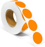 1 Inch Round Color Coding Labels, 1000 Dots Per Roll Orange Color Coded Dot by Unknown