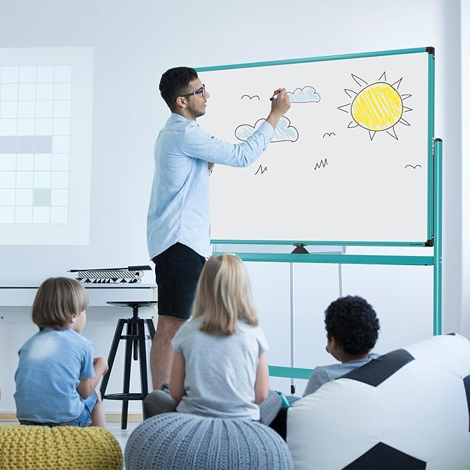Large Dry-Erase Rolling Magnetic Whiteboard - Image 8