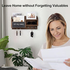 Lwenki Mail and Key Holder – Wall Mount Key Hanger - Image 3