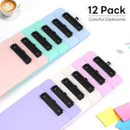 Zoenley A4 Plastic Clipboard Set of 12, Light Colorful 12.5 x 9 Letter Size - Image 3