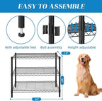 Guan River 3-Shelf Adjustable Metal Shelf Wire Shelving Unit Storage Rack - Image 3