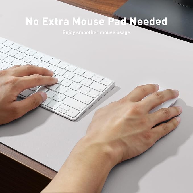Aothia Faux Leather Desk Mat – Large Mouse Pad, Non-Slip PU Leather Blotter - Image 4