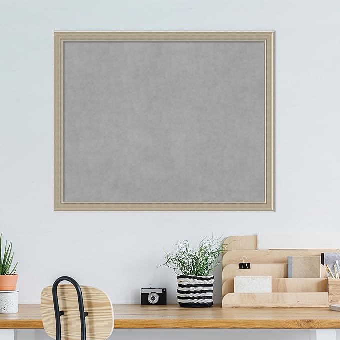Amanti Art Silver Framed Magnetic Board 36x44 X-Large Vision Board - Image 5