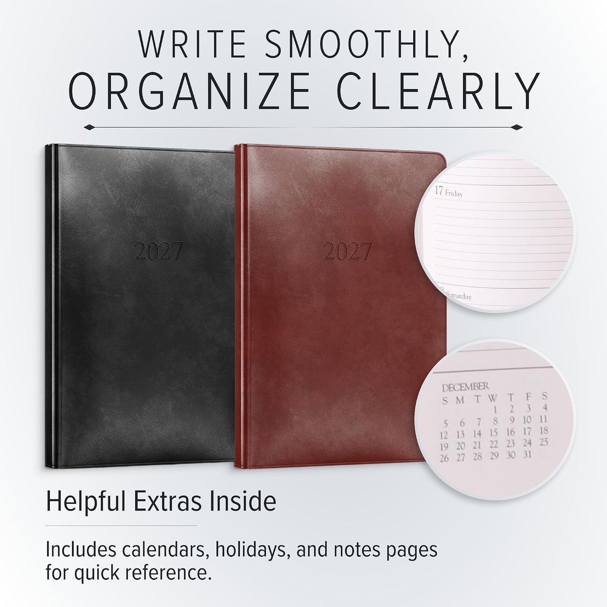 Gallery Leather Desk Weekly Planner 2026-2027 Caribbean Yellow