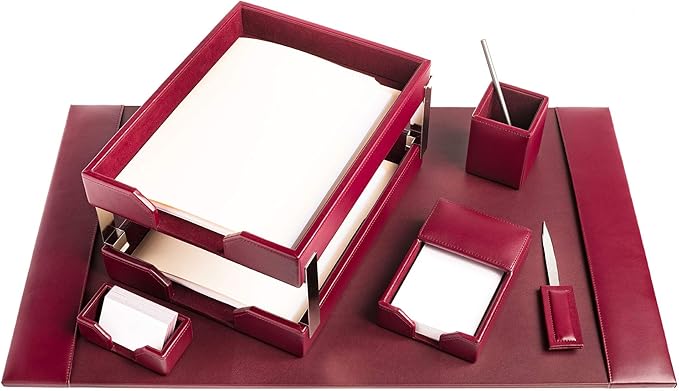 DACASSO Bonded Leather Desk Set - Image 6