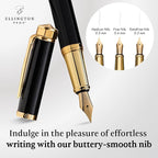 Ellington Pens Luxury Fountain Pen Set- Smooth Medium Nib- Includes 3 Ink - Image 5