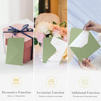 A7 Sage Green Envelopes 100 Pack, Goefun 5x7 V Flap Printable Envelopes - Image 4