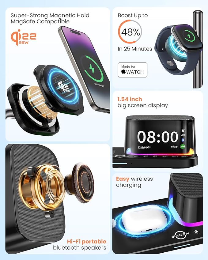 BLACKPAI 6-in-1 Wireless Charging Station - Image 4