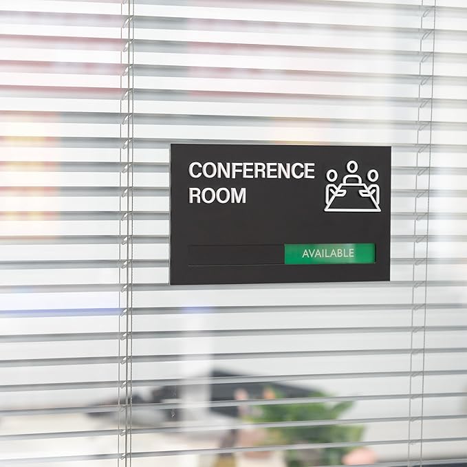 Office Conference Room Door Signs, Meeting in Progress Door Sign, In Use - Image 9