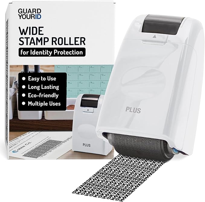 Guard Your ID Wide Stamp Roller by Plus