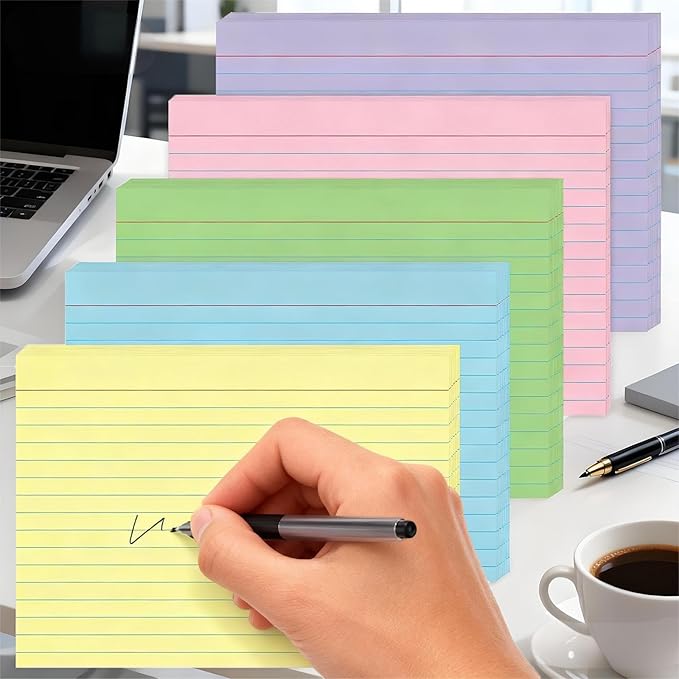 JINMIKEJI Colored Index Cards 5x7 Inch - Image 4