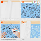200 Sheets White Carbon Transfer PaperGraphite Tracing Paper - Image 3