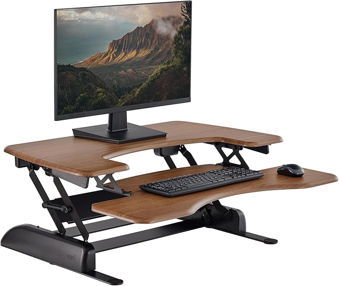 Vari VariDesk Pro Plus 36 Standing Desk Converter – 11 Height Settings + Spring by Vari