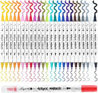 TRANSON 24 Color Bold and Fine Dual-tip Acrylic Paint Pen Set - Image 6