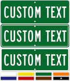 Custom Street Sign, Road Sign, Address Sign, 8 Colors, Reflective Option by MySignCenter