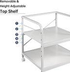 Fannova 20 Inches Deep Large Printer Stand, 2 Tier Under Desk Printer Table - Image 4