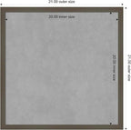 Amanti Art Grey Framed Magnetic Board 21x21 Medium Vision Board - Image 4