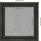 Amanti Art Black Framed Magnetic Board 15x15 X-Small Vision Board - Image 4