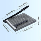 LSINBIU Guillotine Paper Cutter, 12 Sheets Capacity - Image 5