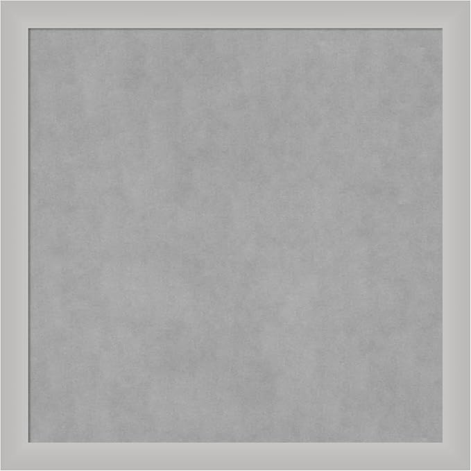 Amanti Art Silver Framed Magnetic Board 27x27 Medium Vision Board by AmantiArt