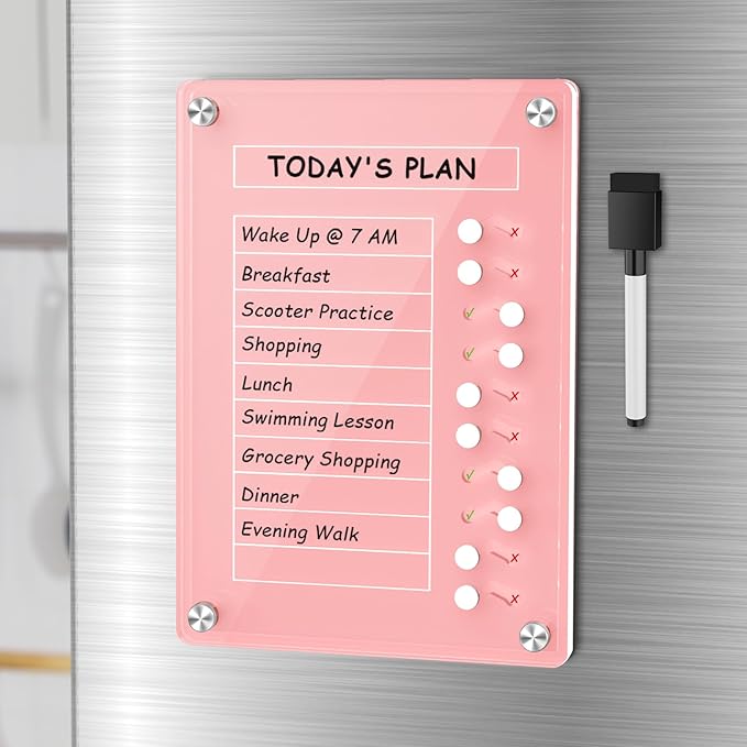 NiHome Acrylic Magnetic To Do List Planning Board by NiHome
