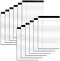 Nichela 5" x 8" Note Pads 12 Pack of Legal Pads 30 Sheets Notepad College Ruled by Nichela