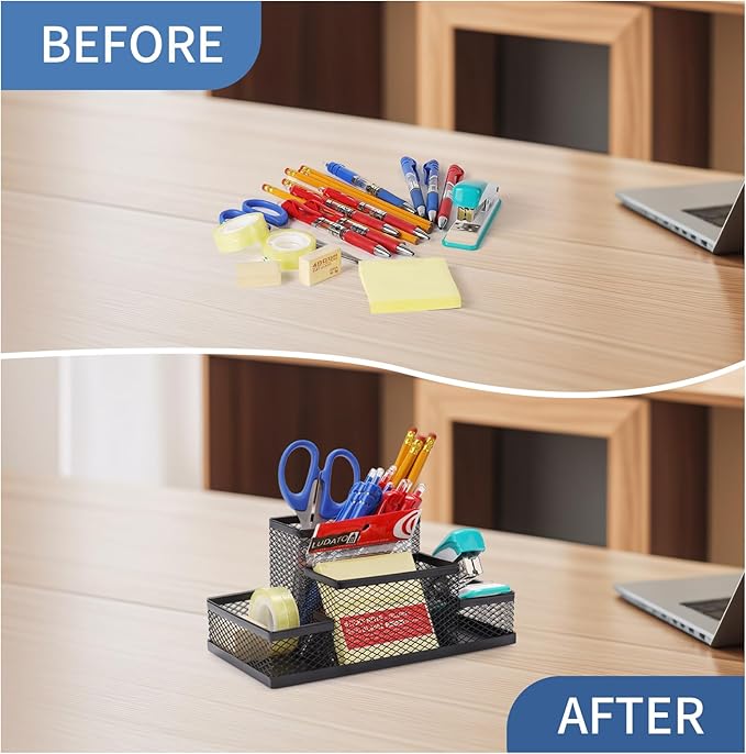Ludato Desk Organizers Pen Holder - Image 5