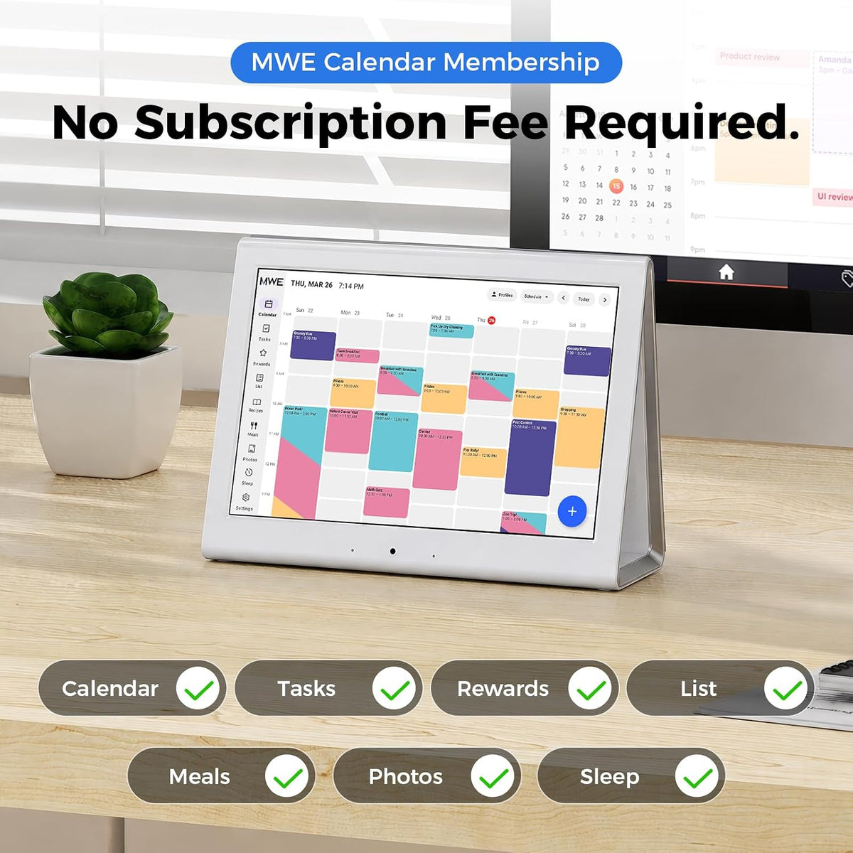 2026 Smart Digital Calendar No Subscription Electronic Calendar