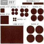 X-PROTECTOR 357 pcs Premium Huge Pack Felt Furniture Pads! Quantity of - Image 5