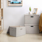 Graciadeco Large 17" 36 Quart Collapsible Stackable Storage Bins - Image 7