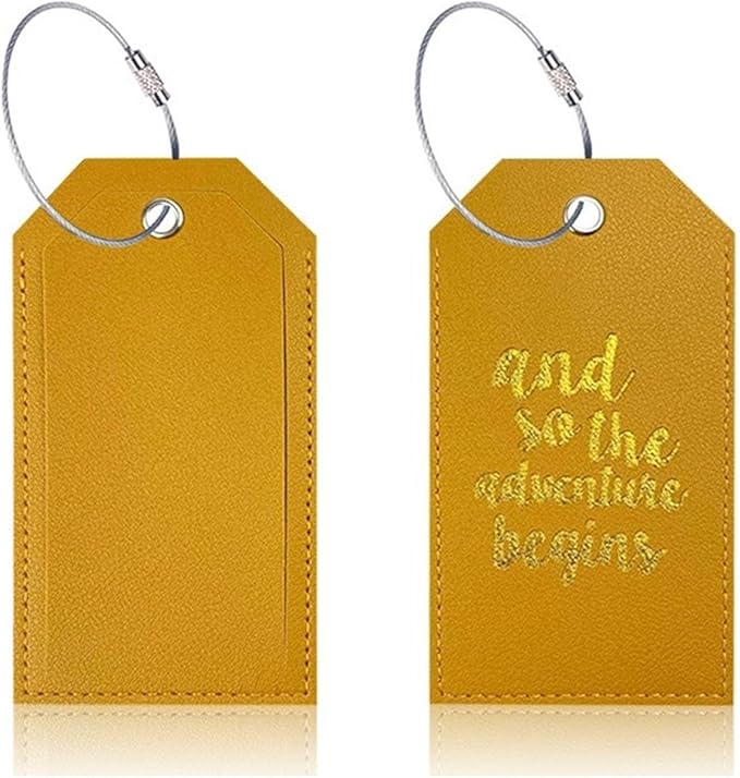 Portable Leather Travel Labels - Image 4