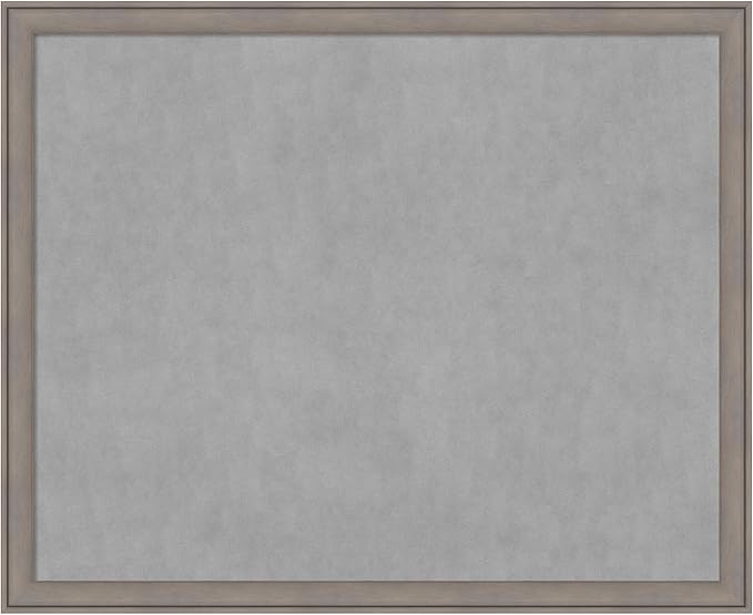 Amanti Art Grey Framed Magnetic Board 35x43 X-Large Vision Board by AmantiArt