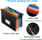TRANBO 7-Pockets Hanging File Folder - Image 4