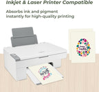 100 Sheets Cream Cardstock 8.5 x 11, Creebe 65lb Ivory Card Stock Off White - Image 3