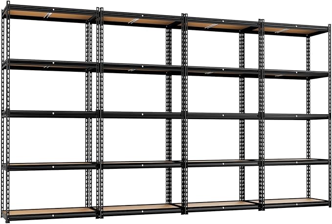 LEVELEVE 5-Tier Storage Shelving Unit, 2020 lbs Capacity, Heavy Duty Adjustable by Enjoyyourlife