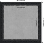 Amanti Art Black Framed Magnetic Board 14x14 X-Small Vision Board - Image 2