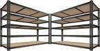 ROOMFAVE 3500LBS Garage Shelving 60" W Metal Shelving 72" H Storage Shelves by RoomFave-organizeyourjoy