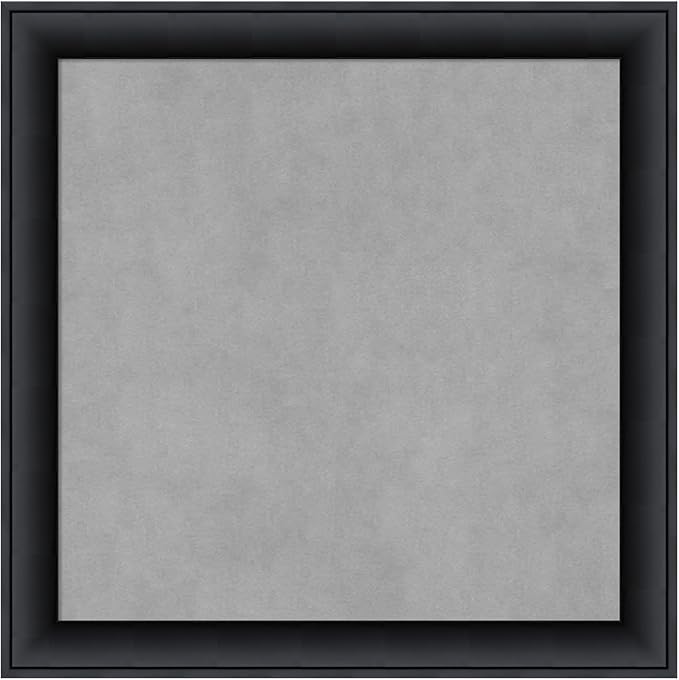 Amanti Art Black Framed Magnetic Board 23x23 Medium Vision Board by AmantiArt