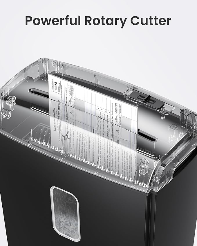 Locksworth 8-Sheet Micro Cut Paper Shredder P-4 High Security - Image 3