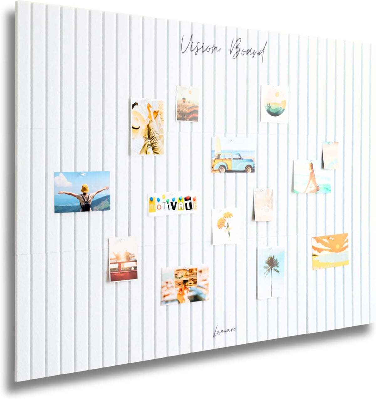 Lamare Vision Board for Wall - Felt Bulletin Board Tiles to Visualize Goals