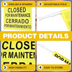 Leinuosen Closed for Maintenance Safety Sign - Image 4