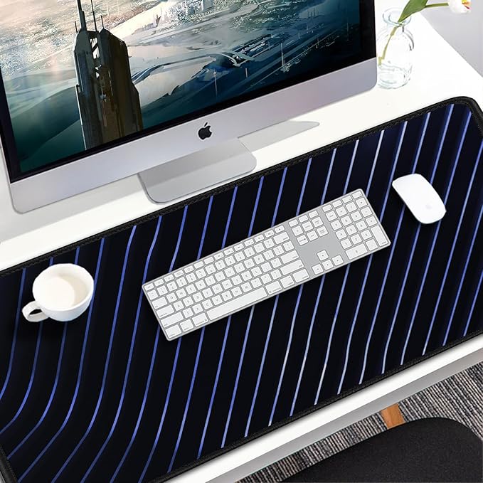 Gaming Mouse Pad, 31.5x15.7 inch Large Extended Computer Keyboard Mouse Mat - Image 7
