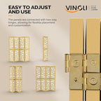 VINGLI 70'' H Room Divider, Non-Woven Fabric Privacy Screen, Indoor Partition - Image 6