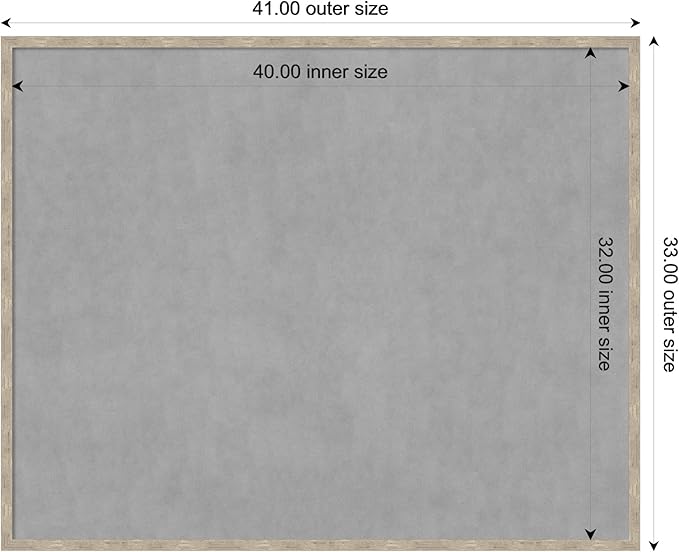 Amanti Art Silver Framed Magnetic Board 33x41 X-Large Vision Board - Image 4