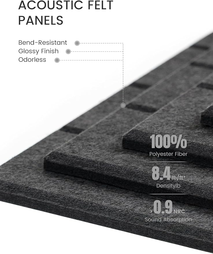 Bumusty Large Cork Board Alternative-47 x35 Felt Bulletin Board Tiles, - Image 4